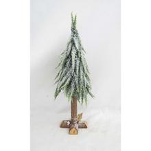 Umelý stromček na pni snehový, 50 cm