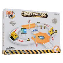 Dráha so stavebnými autami pre deti.