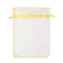 Zlaté organzové vrecko 9x12 cm