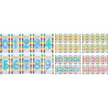 Tortové sviečky s číslami 0-9 v rôznych farbách.