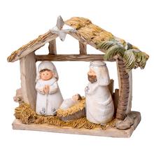 Vianočná dekorácia Betlehem s tromi figúrkami.