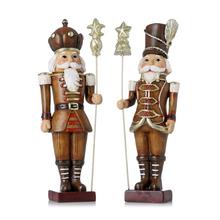 Vojačik s kopijou v hnedo/šampanskom/bielom mixe.