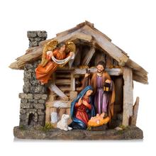 Farebný betlehem s LED osvetlením.