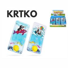 Vodná hra Krtko s obrázkami morských živočíchov.