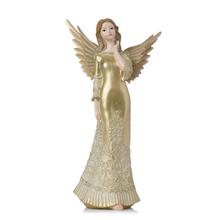 Zlatý vianočný anjel s krídlami