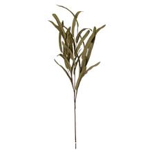 Zelený penový konár s listami, 77 cm