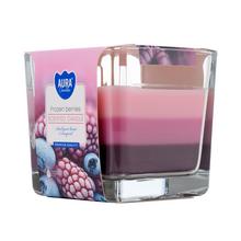 Aromatická sviečka v skle s mrazivým ovocím.