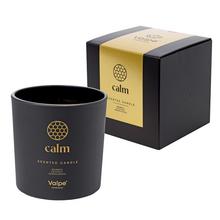 Aromatická sviečka Calm v čiernom skle s dvoma knôtmi.