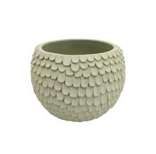 Kvetináč obal Caspo Sferico Frast v svetlozelenej farbe.