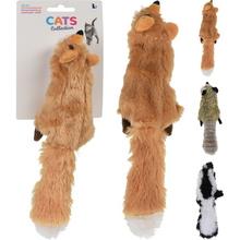 Plyšová hračka pre mačky v tvare zvieraťa.