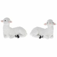 Biele ovce z poly materiálu, mix dizajnu.