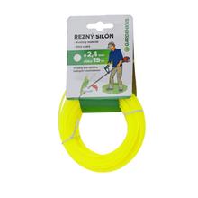 Žltý rezný silón KRUH 2,4mm/15m na záhradnícke práce.