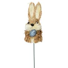 Slamený zápich zajaca s vajíčkom.