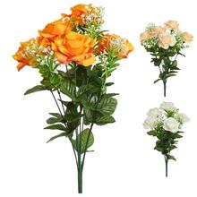 Kytica umelých ruží v mixe farieb.