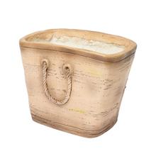 Obal kabelka MGO v hnedej farbe s rozmermi 26x17x21 cm.