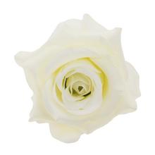 Umelá ruža hlava v krémovej farbe, priemer 10 cm.