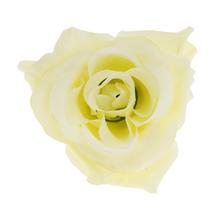 Umelá ruža žltá s priemerom 10 cm, balenie 12 ks.