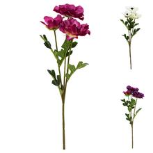 Umelé kvety Anemone s tromi hlavami v mixe farieb.