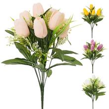 Kytica umelých tulipánov v mixe farieb.