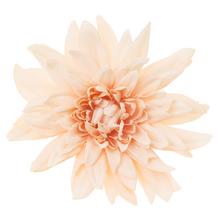 Umelá kvetina hlava dáhlia v marhuľovej farbe, priemer 4 cm.