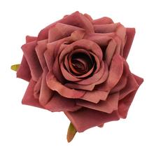 Umelá ruža červená s priemerom 4 cm, balenie 12 ks.