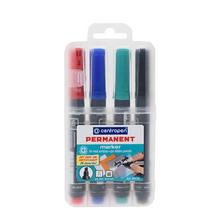 Sada pevných popisovačov Centropen 8516 v štyroch farbách.