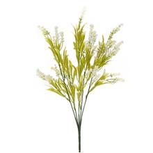 Umelý zápich trávy v krémovej farbe, 40 cm.