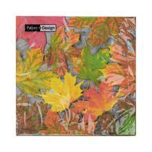 Servítky s motívom javorových listov.