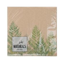 Vzorované servítky s motívom papradia.