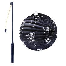 Lampión kostra s paličkou na Halloween