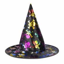 Klobúk lebky pre deti s farebnými lebkami a kosťami.