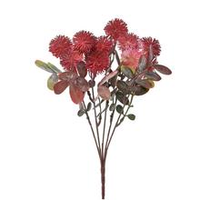 Umelá kvetina echinops červený 30 cm