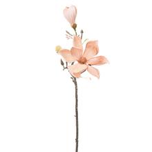 Umelá magnólia v hnedej a broskyňovej farbe, 58 cm.