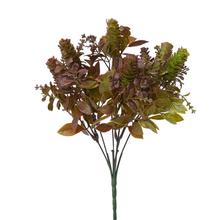 Umelá zeleň sukulent zel-bordo s drobnými lístkami.