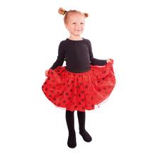 Detská sukňa tutu Lienka s bodkami v červenej farbe.