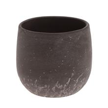 Obal v washed brown farbe, keramický kvetináč.