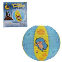 Lampion KRTKO s farebným dizajnom a postavičkou ježka.