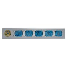 Ruža preparovaná AQUAMARINE v modrej farbe.