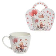 Šálka s medvedíkmi a srdcom, 460ml