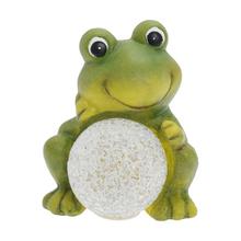 Keramická žaba s guľou