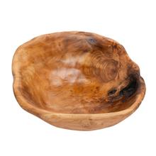 Drevená misa dekoratívna v prírodnej farbe.