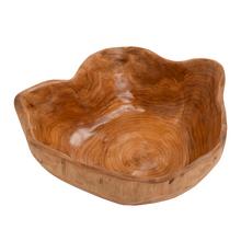 Drevená misa dekoratívna v prírodnej farbe.