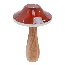 Muchotrávka červenobiela z dreva