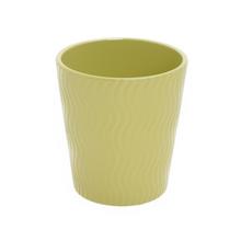 Obal na orchideu v olivovej farbe s vlnkovým vzorom.