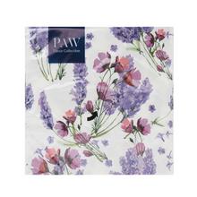 Servítky s levanduľovým vzorom, 33x33 cm, 20 ks, 3 vrstvy.