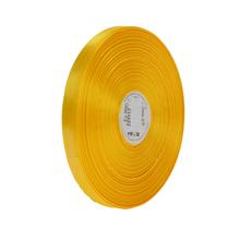 Žltá saténová stuha 10mm široká a 91m dlhá.