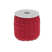 Vínová čipková stuha 9mm x 100y