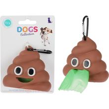 Vrecko na exkrementy v tvare hromady hnoja s karabínou.