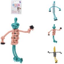 Hračky pre psov vrkoč v rôznych farbách.