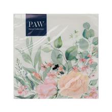 Vzorované servítky s kvetinovým motívom, 33x33 cm, 20 ks.